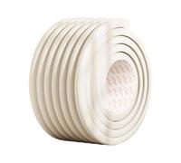 2M Protection des Bords Autocollante, Mousse Protection Souple, Coussinets d'échelle pour Lits Superposés, Protection d'Angles et Rebords pour Bébés Sur Coins de Murs, Meubles, Bords de Table, Beige