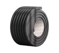 2M Protection des Bords Autocollante, Mousse Protection Souple, Coussinets d'échelle pour Lits Superposés, Protection d'Angles et Rebords pour Bébés Sur Coins de Murs, Meubles, Bords de Table, Noir