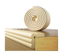 2M Protections de Bords de Table pour bébé, Protections d'angle Souples pour Meubles et Tables, Pare-Chocs pour Enfants, Coussins d'angle pré-collés,Tout Usage Anti-Crash Protection (Beige)