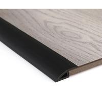 2m Rampe Seuil De Porte Adhesif 5mm-10mm(H),Barre De Seuil Rattrapage Pvc Bandes De Transition Sol Rampe De Seuil¿Largeur 3.5cm,Noir,Deux Côtés Adhésifs)