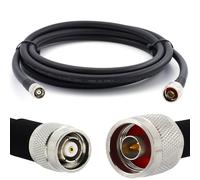 2m RP-TNC mâle à N mâle Câble coaxial - HF400 Flexible 50 Ohm Câble d'extension (équivalent LMR400 UF UltraFlex) - pour WiFi LTE CDMA GSM DCS 4G 5G 6G Mobile Wireless Routeur Antenne