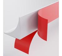 2M Silicone Profil Finition Plan de Travail Joint de Finition Plan de Travail Adhésif Moulure Angle Plinthe, Bande d'étanchéité Pour Cuisine, Salle de Bain, Carrelage(Blanc,13x13mm)