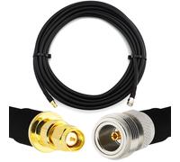 2m SMA mâle vers N femelle Câble coaxial - HF400 Flexible 50 Ohm Câble d'extension (équivalent LMR400 UF UltraFlex) - pour LTE CDMA GSM DCS 4G 5G 6G Mobile Signal Routeur Antenne