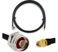 2m SMA mâle vers N mâle tête hex/molette - HF-240 (équivalent LMR 240) extension câble d'antenne - pour WiFi RF antenne GSM LTE 4G 5G 6G routeur amplificateur de signal Lora Ham CB radio