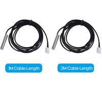 2M Temperature Sensor Probe High Accuracy Water-resistant NTC 10K/B3435 Thermistor Wire Cable Temperature Probe