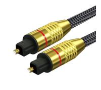 2m Toslink Audio Optical Cable AC3 and DTS Surround Technology Audio Coaxial Cable Suitable for TVs,Stereos,CD/DVD/DRT and Devices with Toslink Ports