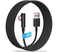 2m Tressé Câble USB C Coudé 90 Degrés pour Redmi Note 17 15 14 13 12 11 Pro | 6A 120W USB A vers Type C Cable Charge Rapide pour XiaoMi 17T/15T/14T/13T/12T/11T/Pad 8/7/6/POCO F9/X8/F8/M8/X7/X6 Pro noir