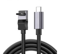 (2m) USB C to USB C 3.2 Gen2 Cable 10Gbps Data Sync 100W Fast Charging 90 Degree for Switches and More