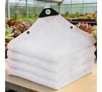 2m x 3m Voile d’ombrage Blanc 50% - Filet d’ombrage Anti-UV Respirant | Brise-Vue Balcon, terrasse & Serre | Protection Solaire Plantes & légumes | avec œillets métalliques