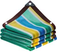 (2m x 4m, multicolore) 95% Filet d'ombrage, bâche, voile solaire, toile d'ombrage multifonctionnelle et respirante, pour jardin, serre, fleurs, filets d'ombrage pour plantes