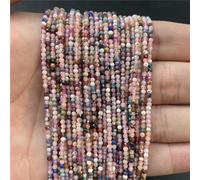 2mm 3mm 4mm pierre naturelle à facettes Rose Quartzs perles de cristal rondes améthystes perles en vrac pour la fabrication de bijoux à bricoler soi-même collier