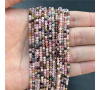 2mm 3mm 4mm pierre naturelle à facettes Rose Quartzs perles de cristal rondes améthystes perles en vrac pour la fabrication de bijoux à bricoler soi-même collier