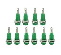 2mm Banana Socket High Stability Low Loss Simple Installation for Electronic Instrument Industrial Equipment Charging Generators (Verte)