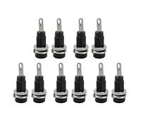 2mm Banana Socket High Stability Low Loss Simple Installation for Electronic Instrument Industrial Equipment Charging Generators (Noire)