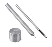 2mm Œillet Poinçon Outil Kit avec Base & Bélier, Acier Inoxydable Œillet Trou Poinçon Matrice & Attache Installation Outil Poseur pour Cuir Vêtement Sac à Main Tissu Rideau DIY Projets