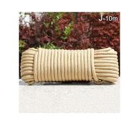 (2mm,khaki)10 Meters Outdoor Travel Nylon Laundry Line Multifunctional Clotheslines Portable Clothes Dryers