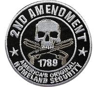 2ND Amendment America USA Homeland Security Écusson brodé à coudre ou à repasser