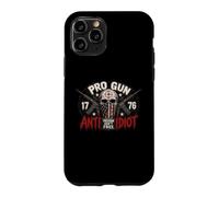 2nd Amendment Pro Gun Anti Idiot Shirt Vintage USA Flag Coque pour iPhone 11 Pro