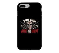 2nd Amendment Pro Gun Anti Idiot Shirt Vintage USA Flag Coque pour iPhone 7 Plus/8 Plus
