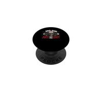 2nd Amendment Pro Gun Anti Idiot Shirt Vintage USA Flag PopSockets PopGrip Adhésif