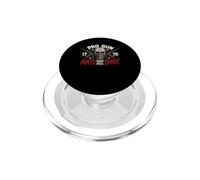2nd Amendment Pro Gun Anti Idiot Shirt Vintage USA Flag PopSockets PopGrip pour MagSafe