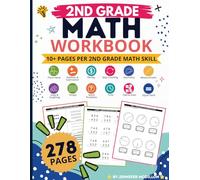 2nd Grade Math Workbook for the Year: Second Grade Addition, Subtraction, Word Problems, Graphing, Time, Money, Measurement and More