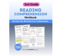 2nd Grade Reading Comprehension Workbook: 32 Guided Practice Tasks with Answer Keys and Strategy Support for Parents: Build Reading Confidence in Just ... State Assessments, and STAAR Test Prep