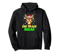 2nd Grade Squad Reindeer Xmas Teacher Student Christmas Sweat à Capuche