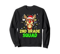 2nd Grade Squad Reindeer Xmas Teacher Student Christmas Sweatshirt