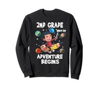 2nd Grade Where The Adventure Begins Back to School for Boys Sweatshirt