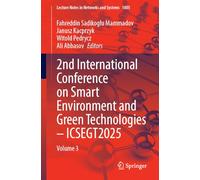 2nd International Conference on Smart Environment and Green Technologies - ICSEGT2025: Volume 3