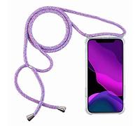 2ndSpring Coque avec Collier Compatible avec Samsung Galaxy S20 FE /S20 Fan Edition/S20 Lite,Tour de Cou Lanière en Corde Pendentif Housse,Arc-en-Ciel Bleu