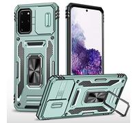2NSPDRGNI Coque Compatible avec Samsung Galaxy S20 Plus,Protection de la Caméra en PC Dur Anti-Chut Renforcée Case Armor Antichoc Bumper Housse Etui,Vert