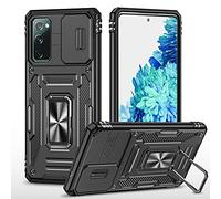 2NSPDRGNI Coque Compatible avec Samsung Galaxy S20,Protection de la Caméra en PC Dur Anti-Chut Renforcée Case Armor Antichoc Bumper Housse Etui,Noir