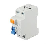 2P 1063A Interrupteur de sécurité différentiel 230 V 6 KA 10 mA Sensibilité avec boîtier ignifuge et fenêtre visible pour circuits électriques (16 A)