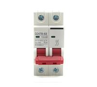 2P 12V 24V 48V 36V DC MCB Battery Car Protector Circuit Breaker DZ47 DC And Negative Pole Rotection Switch Isolator AUOQKQUT(100A)