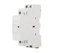 2P 20A 24V Contacteur AC domestique, 220V/230V 50/60Hz Contacteur Secteur AC montage sur rail DIN 1NO 1NC remplace pratiquement tous les modèles résidentiels deux tensions ultra silencieux(220V/230V)