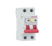 2P 230V RCBO MCB 30mA Residual Current Circuit Breaker With Over Current And Leakage Protection 6-63A YCB6HLN-63 MQXFCZUX(63A)