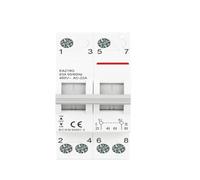 2P 40A 63A 125A AC400V modulaire double puissance commutateur de transfert manuel AC isolant interrupteur de déconnexion disjoncteur