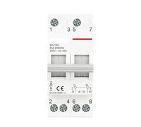 2P 40A 63A AC400V 50/60Hz Din Rail modulaire MTS double puissance commutateur de transfert manuel isolant interrupteur de déconnexion disjoncteur(40A)