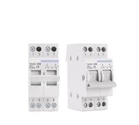 2P 40A 63A MTS Dual Power Manual Transfer Isolating Switch Interlock Circuit Breaker 230V 400V Modular Changeover Switch AUOQKQUT(63A)