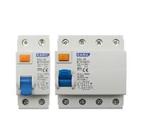 2P 4P 10/30/100/300mA Type Electromagnetic Residual Current Circuit Breaker Differential Breaker Switch AUOQKQUT(AC Type,2P_100MA_40A)