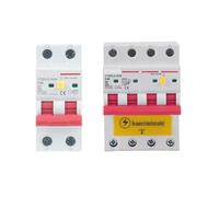 2P 4P 230V RCBO MCB 30mA Residual Current Circuit Breaker With Over Current And Leakage Protection 6-63A YCB6HLN-63 MQXFCZUX(4p,40A)