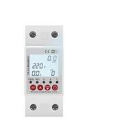 2P 63A Smart Circuit Earth Leakage Over Under Voltage Protector Relay Device Switch Breaker Power kWh Meter CZAOINCU