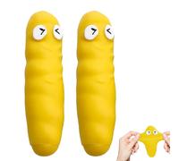 2P Balle Anti-Stress en Forme de Caca Rigolo, Fausses Crotte Bien Imitée Cadeau Petit Jouet Marrante Jeux Rigolo Poop Fidgets pour Enfants Blague Le 1er Avril Halloween Noël, Possible de la Rincer