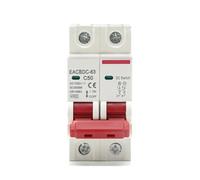 2P DC 1000V MCB Solar Circuit Breaker Overload Protection Switch 6A 10A 16A 20A 25A 32A 40A 50A 63A DC1000V Photovoltaic PV NWPNLXEA(10A)