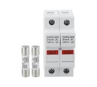 2P Porte-fusible pour panneaux solaires 1000 V CC 10 x 38 mm PV Protection de chaîne avec indicateur LED Compatible avec fusibles 16-30 A Conforme à la norme IEC 60269-6 (20 A)