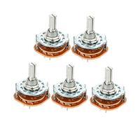 2P4T 2 Pôles 4 Positions Sélectionnable Single Deck Band Channel Rotary Switch Selector 5Pcs