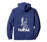 2Pac Hip Hop Rap Music Praying by Rock Off Sweat à Capuche, Unisexe pour Adultes, Bleu Marine, S