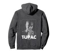 2Pac Hip Hop Rap Music Praying by Rock Off Sweat à Capuche, Unisexe pour Adultes, Chiné Foncé, S
